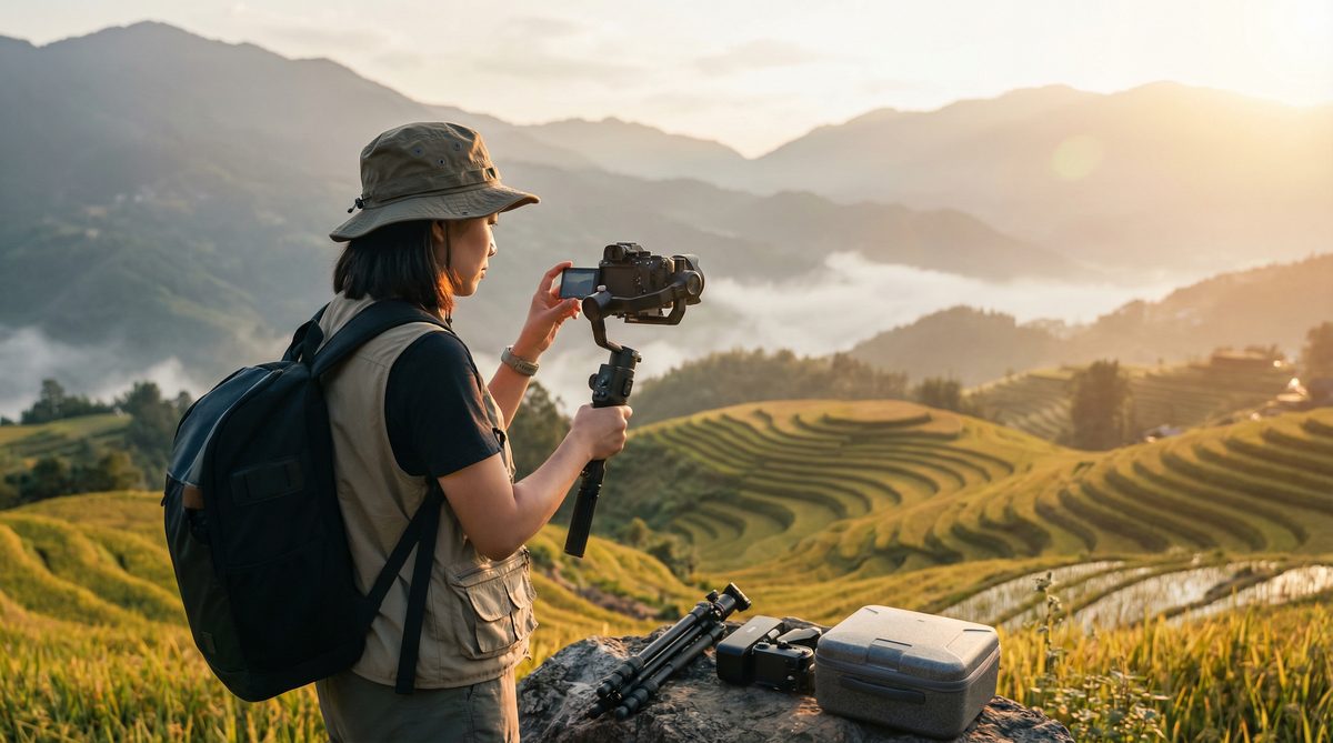抖音风旅途测评视频拍摄